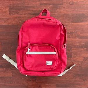 Red Herschel Supply Co Backpack with Laptop Sleeve and Sunglasses compartment